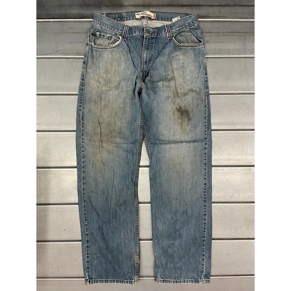 Vintage Levis 559 ‎ Jeans Mens 35x33 Blue Medium Wash Relaxed Fit Grunge Cotton